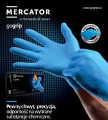 AMIO Mercator GoGrip Crne nitrilne rukavice 50 komada veličina M