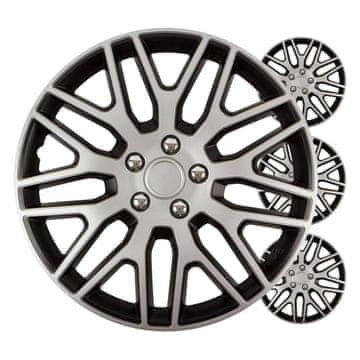 AMIO Auto ratkape, set od 4 dijela, Dakar crno-srebrne, 15" inča, COLOR BOX