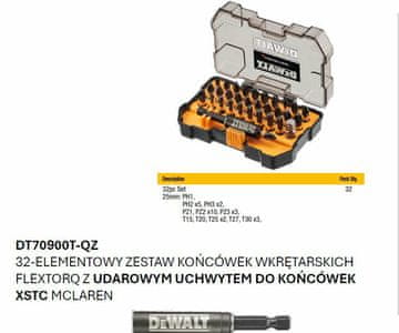 DeWalt DEWALT FLEXTORQ SET BITOVA 32 KOMADA MCALREN