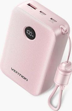 Vention Power Bank Vention, 20000mAh, 2xUSB-C, 1xUSB-A, 22.5W, crna