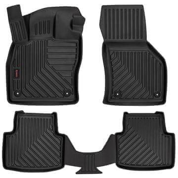 8024014 - 3D gumene prostirke s visokim rubom, pogodne za: VW Passat B8 (2014.-2023.)
