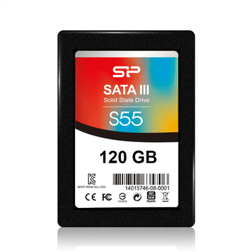 Silicon Power Slim S55 120GB SATA SSD | Brzina čitanja 550MB/s | Brzina pisanja 420MB/s | Jamstvo 36 mjeseci