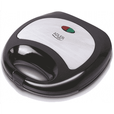 Adler | AD 3015 | Toster | 750 W | Broj tanjura 1 | Broj sendviča 2 | Crna