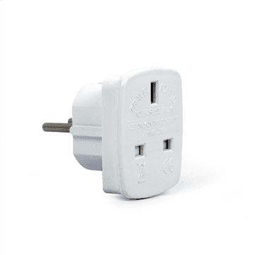Gembird | AC adapter, UK utičnica na EU Schuko utikač, 7,5 A | Putni adapter