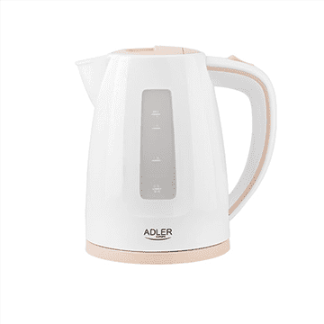 Adler | Kuhalo za vodu | AD 1264 | Standardno | 2200 W | 1,7 L | Plastika | Rotirajuća baza za 360° | Bijela