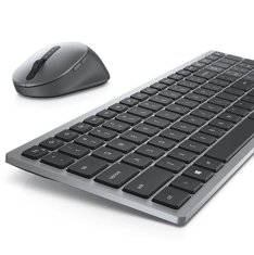 DELL | Tipkovnica i miš | KM7120W | Set tipkovnice i miša | Bežični | Baterije uključene | SAD | Bluetooth | Titan siva | Numerička tipkovnica | Bežična veza
