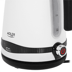 Adler | Kuhalo za vodu | AD 1295 W | Električni | 2200 W | 1,7 L | Nehrđajući čelik | Podnožje okretno za 360° | Bijela