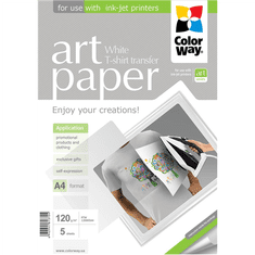 ColorWay | ART | 120 g/m² | A4 | Foto papir za transfer majica (bijeli)