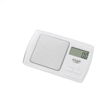 Adler | Precizna vaga | AD 3161 | Maksimalna težina (kapacitet) 0,5 kg | Točnost 0,01 g | Bijela