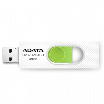 ADATA UV320 64 GB USB 3.1 flash pogon bijelo-zelene boje