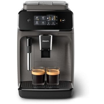 Philips | Aparat za espresso kavu serije 1200 | EP1224/00 | Tlak pumpe 15 bara | Ugrađeni pjenilica za mlijeko | Potpuno automatski | 1500 W | Svijetlosiva