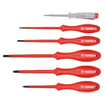 Topex Odvijači 1000V, set od 6 komada
