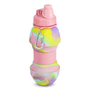 NILS NC4102 SILIKONSKI SKLOPIVNI BIDONI 700ML RUŽIČASTI