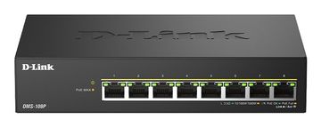 D-LINK D-Link 8-portni 2.5G Multi-Gigabit PoE++ neupravljani mrežni prekidač, crni