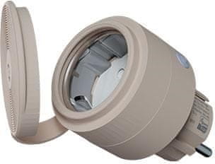 Shelly Shelly Wave Outdoor Plug S pametna vanjska utičnica, Mocha