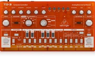Behringer Behringer TD-3-TG analogni bas sintesajzer, narančasta prozirna