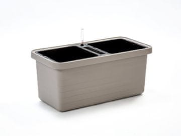 Urbalive URBALIVE BERBERIS DUO Posuda za cvijeće s automatskim navodnjavanjem 78 x 39 cm, svijetlo siva