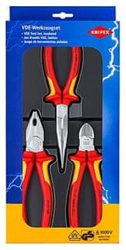 Knipex Knipex 00 20 12 set mehaničarskog alata (3 alata) - Crveni
