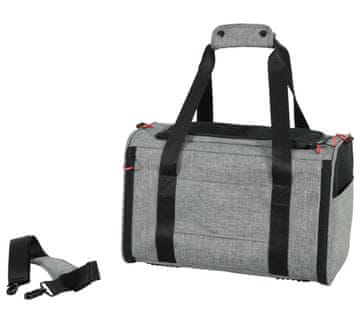 Zolux ZOLUX NOMAD M - proširiva torba za pse i mačke, crna/siva