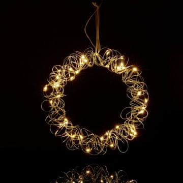 Northix LED ukrasna lampa za vijenac, 30 cm, toplo bijela