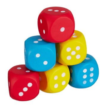 Northix Set od 6 kockica s brojevima od pjene - mekane, tihe, edukativne
