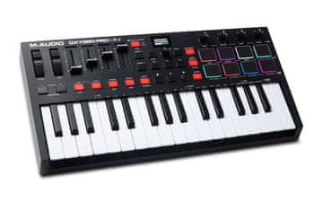 M-Audio M-AUDIO Oxygen PRO MINI MIDI kontrolna tipkovnica, 32 tipke, USB napajanje, crna