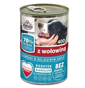 FRENDI Goveđi komadići u umaku - mokra hrana za pse - 400g
