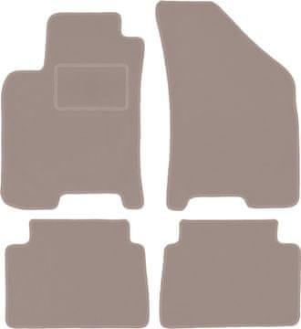 Velur tepisi za auto za: Daewoo Nubira limuzina, karavan (1997.-2012.) bež