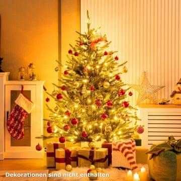 Northix Umjetno božićno drvce 136 cm sa 180 LED lampica