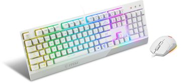 MSI MSI S11-04DE305-CLA Gaming set tipkovnica i miš, USB, QWERTZ njemački, bijeli