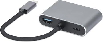 IBO iBox IUHCHDVGA USB-C Hub 4-u-1: USB 3.0, PD 100W, HDMI 4K, VGA Full HD