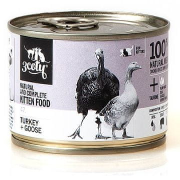 slomart 3COTY Mokra hrana za mačiće s Puretinom i Guskom – 180g