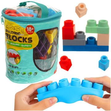 Northix Senzorne gumene kocke za djecu, set od 30 dijelova