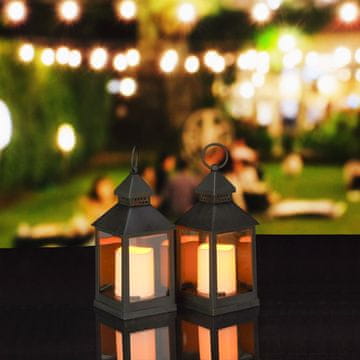 Northix Set od 2 LED lampe - plastične i staklene