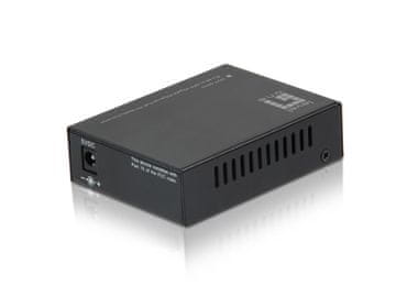 Level One LevelOne RJ45 na SFP Gigabitni medijski pretvarač, crni