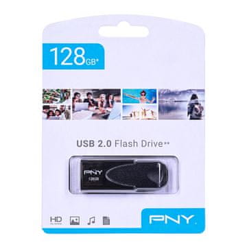 PNY Attaché 4 USB 2.0, 128 GB, crni