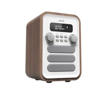 Denver Denver DAB-48WHITE Osobni Digitalni Radio, Bijeli/Drvo