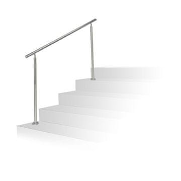 Northix Ograde od nehrđajućeg čelika za stepenice 1,5 m / 2 stupa / 0 poprečne šipke