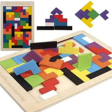 Northix Drvena slagalica/tetris Kruzzel 22667
