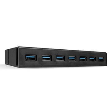Lindy 7-portni USB 3.0 Hub, crni