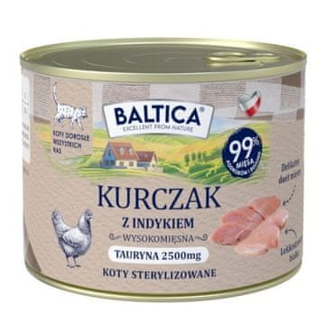 slomart BALTICA Smaki regionów mokra hrana za mačke, piletina sa puretinom - 185g