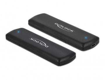 Delock DeLOCK kućište za M.2 NVMe PCIe ili SATA SSD, USB-C, crno