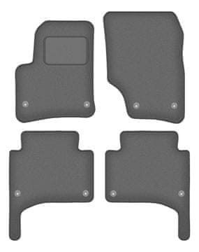 Velur grafitne auto prostirke za: Porsche Cayenne I SUV (2002.-2010.)
