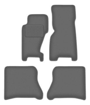 Velur grafitne auto prostirke za: Jeep Grand Cherokee WJ off-road (1998-2004)