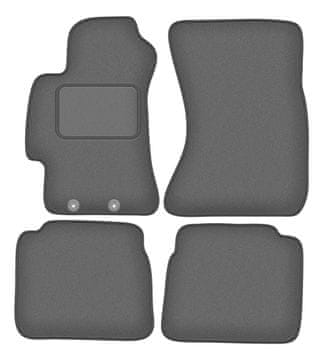 Velur grafitne auto prostirke za: Subaru Outback III karavan, limuzina (2003.-2009.)