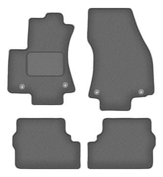 Velur grafitne auto prostirke za: Opel Zafira A minivan (1999.-2005.)