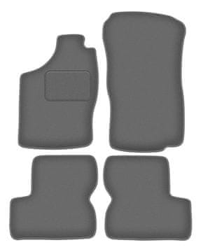 Velur grafitne auto prostirke za: Opel Astra F hatchback, limuzinu, karavan, kabriolet (1991.-2002.)