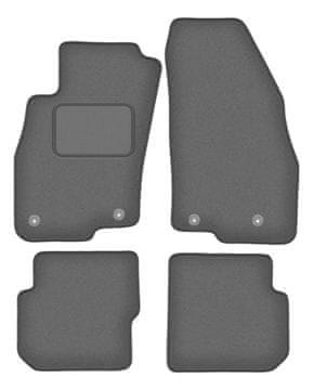 Velur grafitne auto prostirke za: Alfa Romeo Mito hatchback (2008.-2019.)