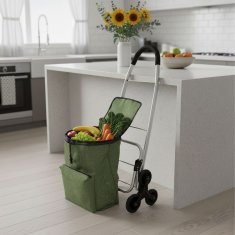 Northix Kolica za kupovinu, penjač za stepenice, 45L, izolirana torba