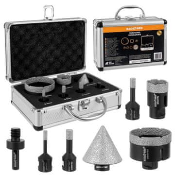 Northix Set dijamantnih kružnih pila, 7 dijelova, 6-68 mm, M14 adapter